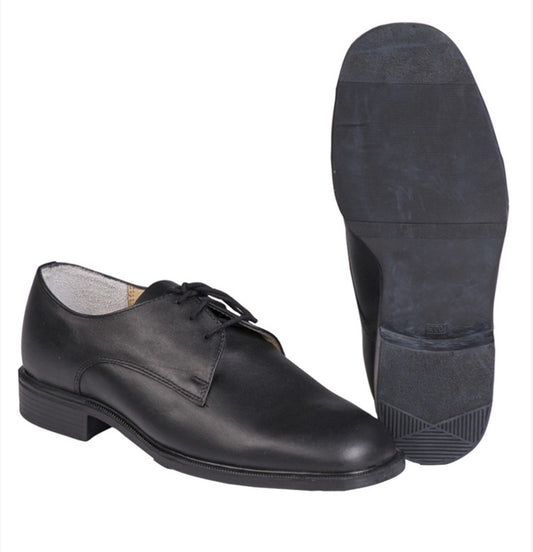 German Army Bundeswehr BW Sunday Black Leather Shoes Casual Style