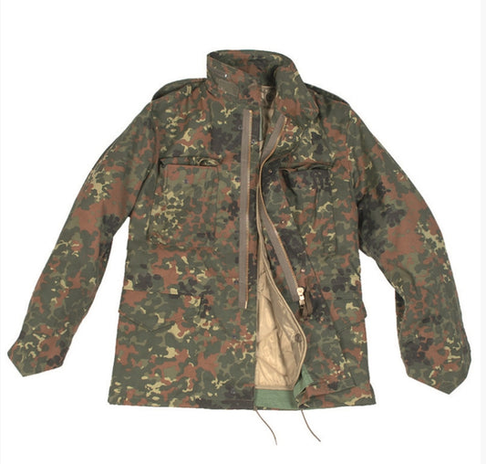 Classic M65 Winter Coat Military Army Cadet Combat Field Jacket Men Flecktarn