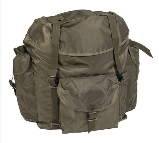 Austrian Army OD Field Rucksack - Vintage Military Surplus Field Suspension Used