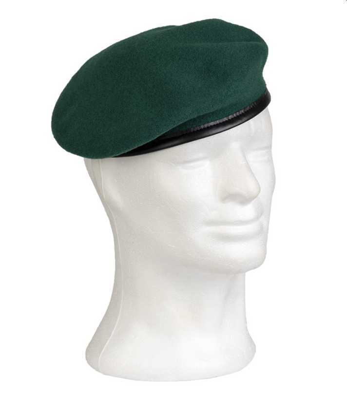 Original Plein Ciel Beret German Army Commando Bundeswehr 100% Merino Wool Green