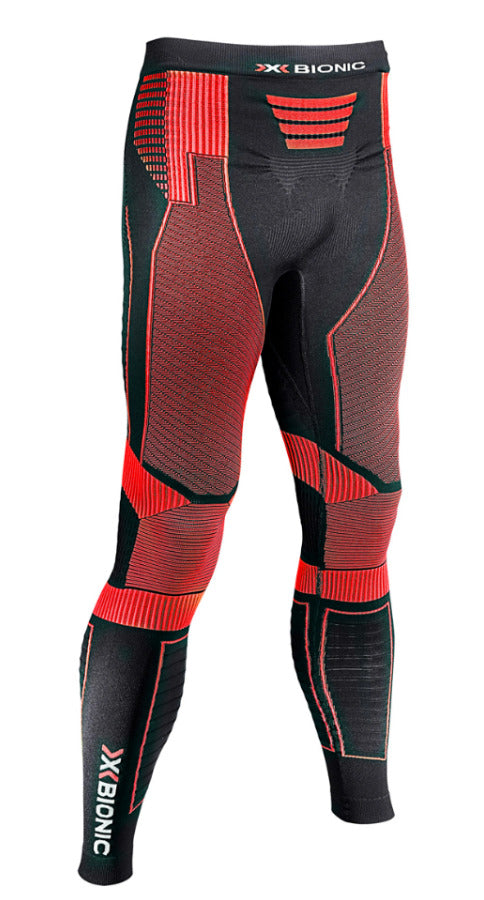 X-Bionic O020569 Running Compression Pants Leggings  Men's Size S Black/Red