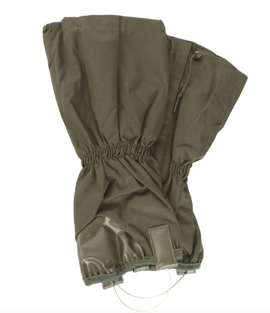 Army Outdoor Hunting Camping  Steel Wire Fixing Gaiters Weatherproof OD Green S