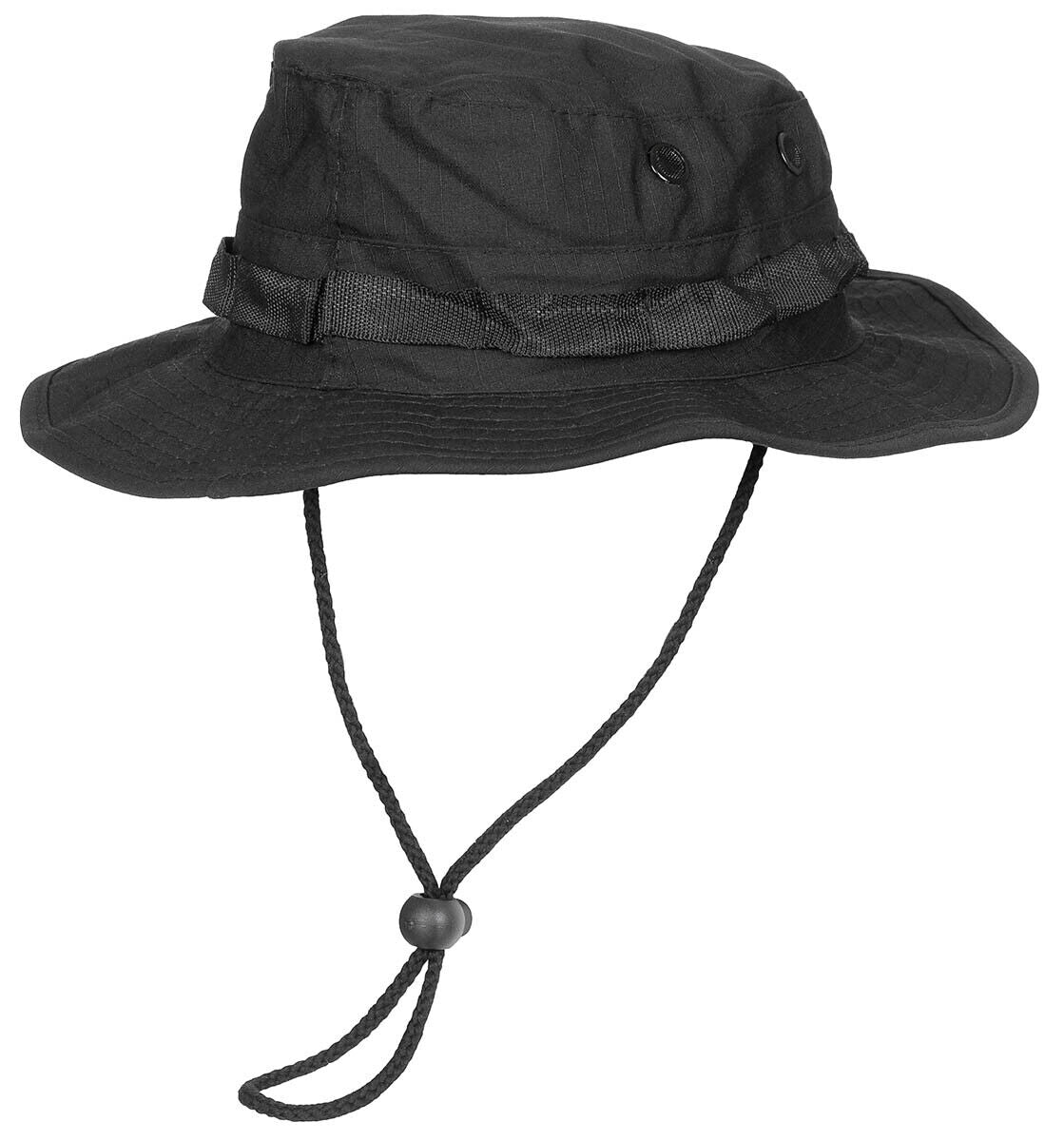 MFH Special Forces Short-Brim Ripstop Boonie Army Bush Hat Jungle Military Black