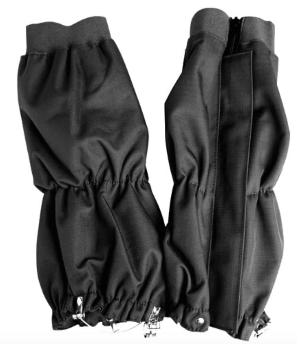 Army Outdoor Hunting Camping  Steel Wire Fixing Gaiters Weatherproof Black S