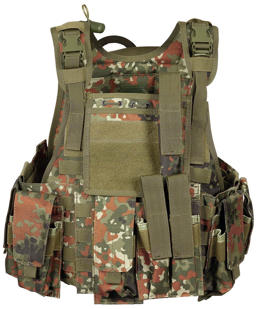 US Army Military Combat Vest Ranger With Belt BW Camo Molle Adjustable One Size