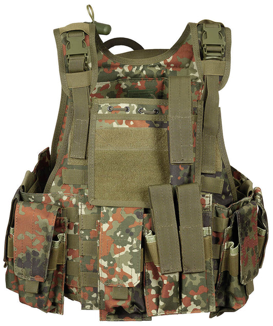 US Army Military Combat Vest Ranger With Belt BW Camo Molle Adjustable One Size