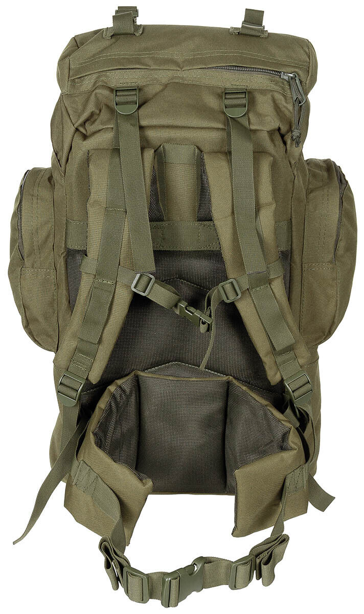 Tactical OD Green Large Backpack | 55L Capacity | Aluminum Frame