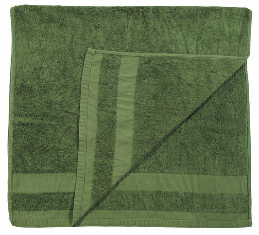 Original British Army Military Towel OD Green Used 110x60cm Anti-microbial