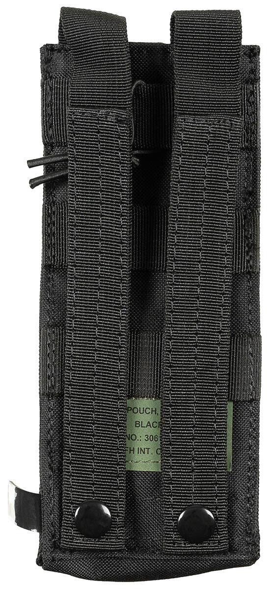 Pouch Bag Round Military Army Style MOLLE Black