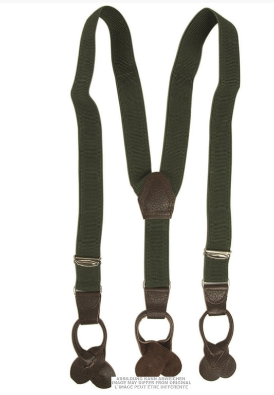 Authtenic Czech Military Suspenders M60 Genuine Surplus Adjustable Vintage Used