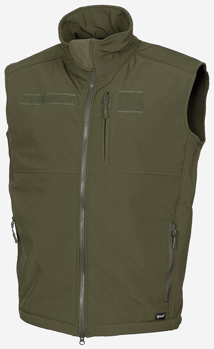 US Army Quilted Waterproof Windproof Vest Black SoftShell Vest Allround OD Green