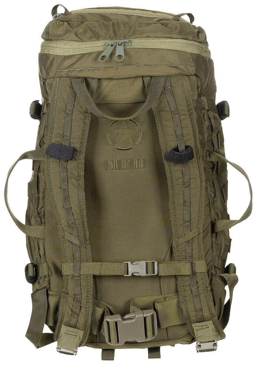 Mission 30 OD Green Cordura Backpack Adjustable Straps Lid Pocket Molle MFH