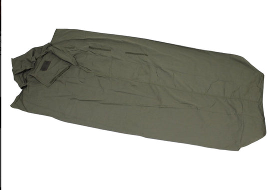 Original British Army Military GB Sleeping Bag Liner OD Green Used