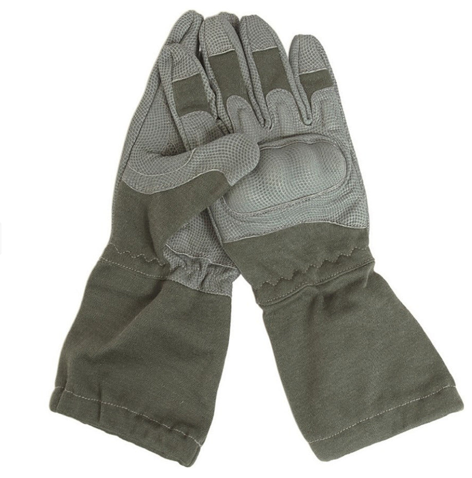 Gloves Foliage Action Gloves With Cuff Flame-Resistant Hand Protection OD Green