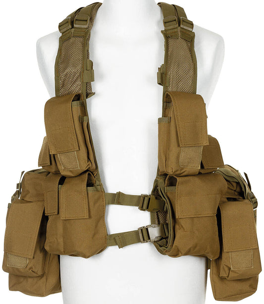 Tactical Vest Military Army Combat Lightweight Various Pockets Coyote Tan