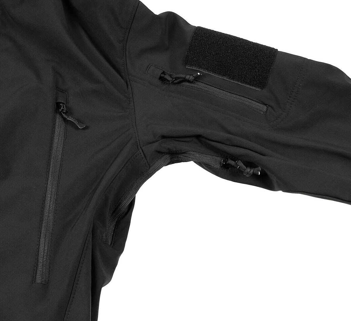 Scorpion Windproof Soft Shell Jacket Men's Army Security Military Combat Black