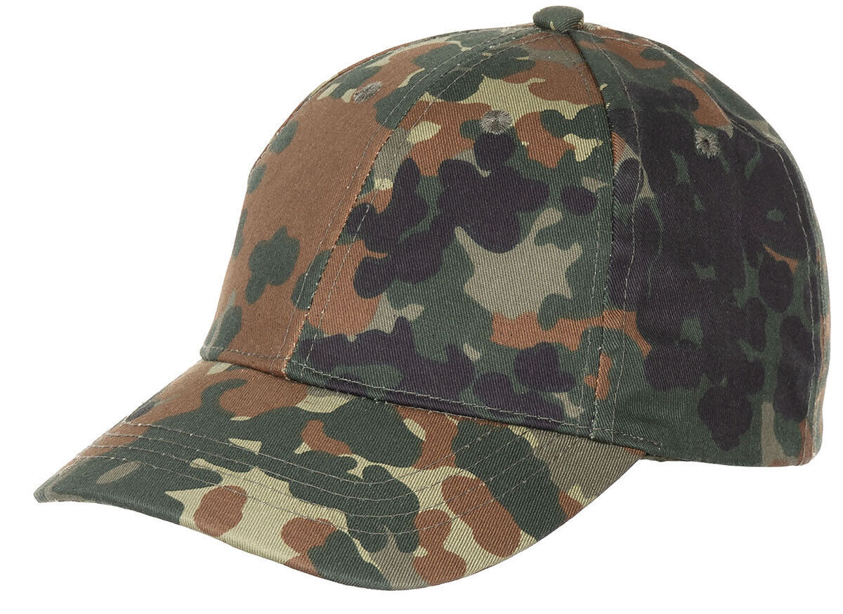Kids Baseball Cap With Visor Size Adjustable BW Camo