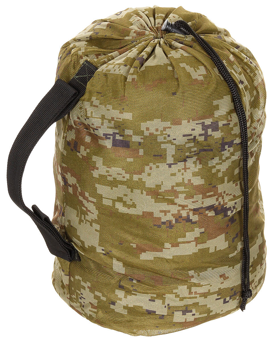 Military Outdoor Camo Parka Hunting Ghillie Jacket Woodland with Bag