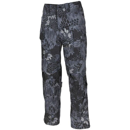Military Combat Pants Mission Ny/Co  Rip Stop Trousers Camo Snake black Camo