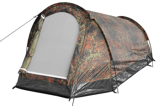 Tunnel Tent Hochstein Bundeswehr Camo 2 Persons Single-Walled Mosquito Net
