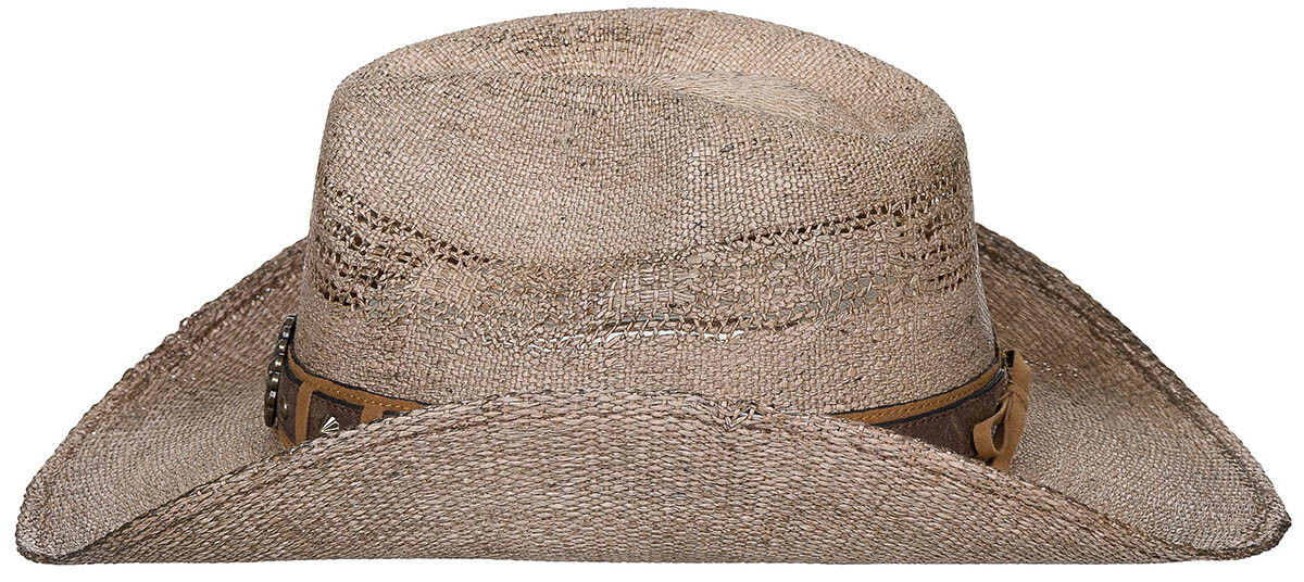 Straw Summer Hat Colorado With Hat Band Brown One Size