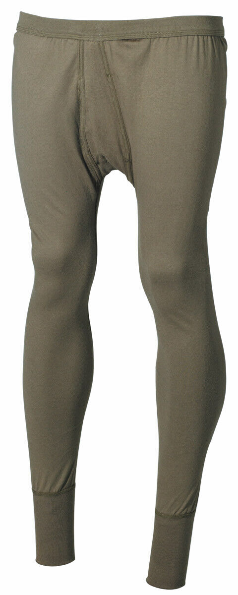 Bundeswehr Army Underpants Long OD Green Elastic Waistband Large Sizes