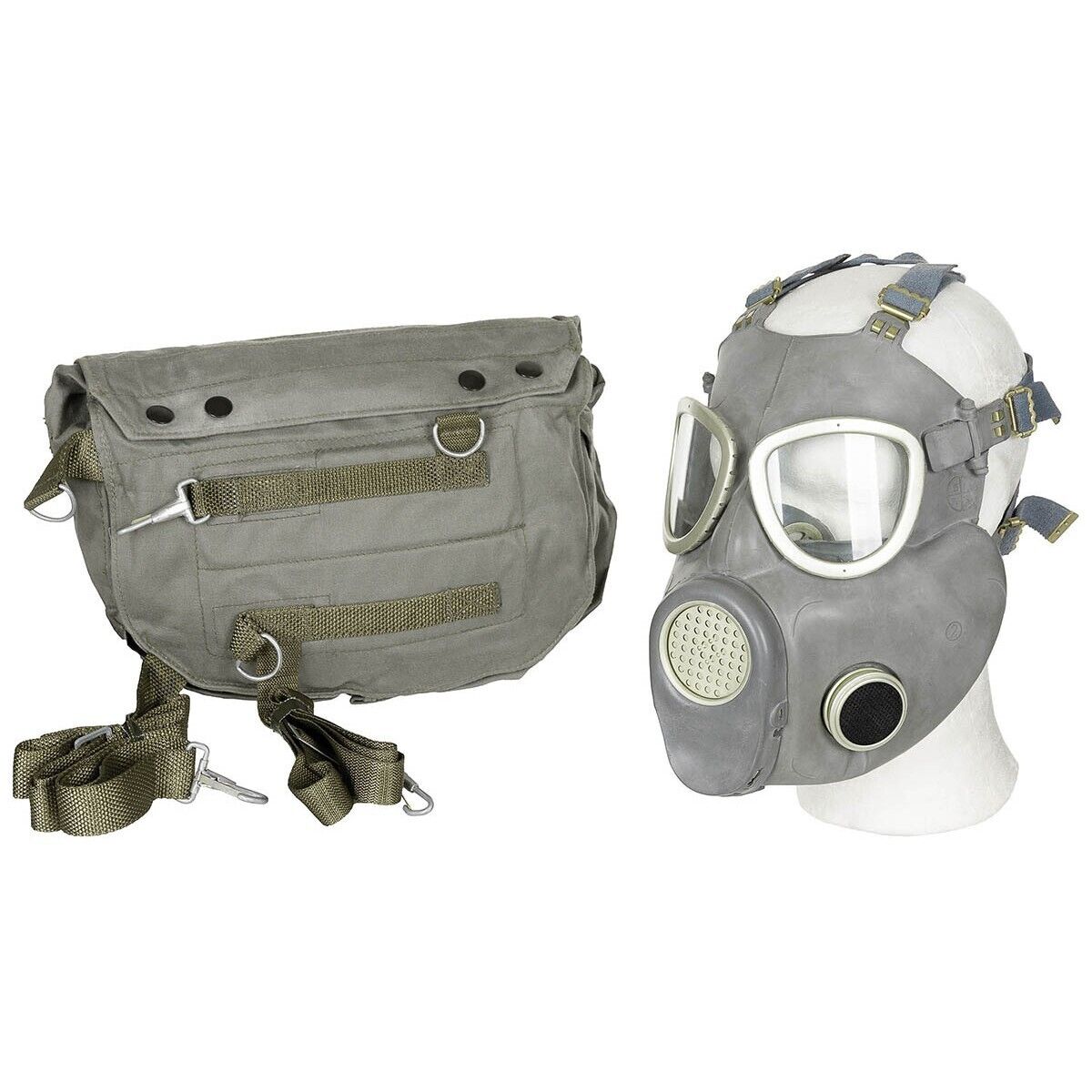 Polish MP4 Gas Mask ‘Bulldog’ Set – With Bag & Accessories