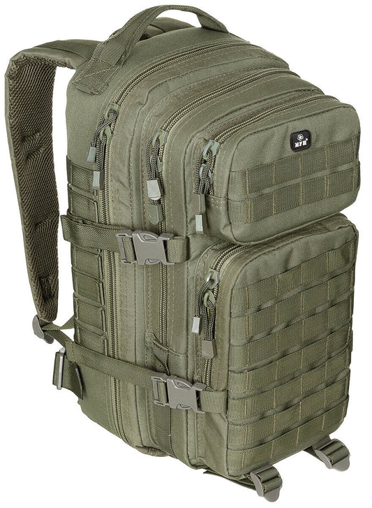 US 30L Backpack Assault I Tactical MOLLE OD Green Airsoft MFH Brand