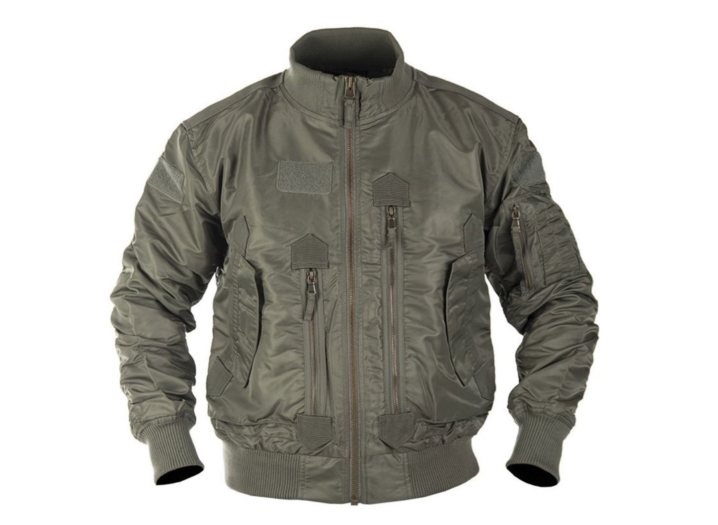 MIL-TEC US Army Tactical Flight Jacket Men Bomber Windblocker Travel OD Green