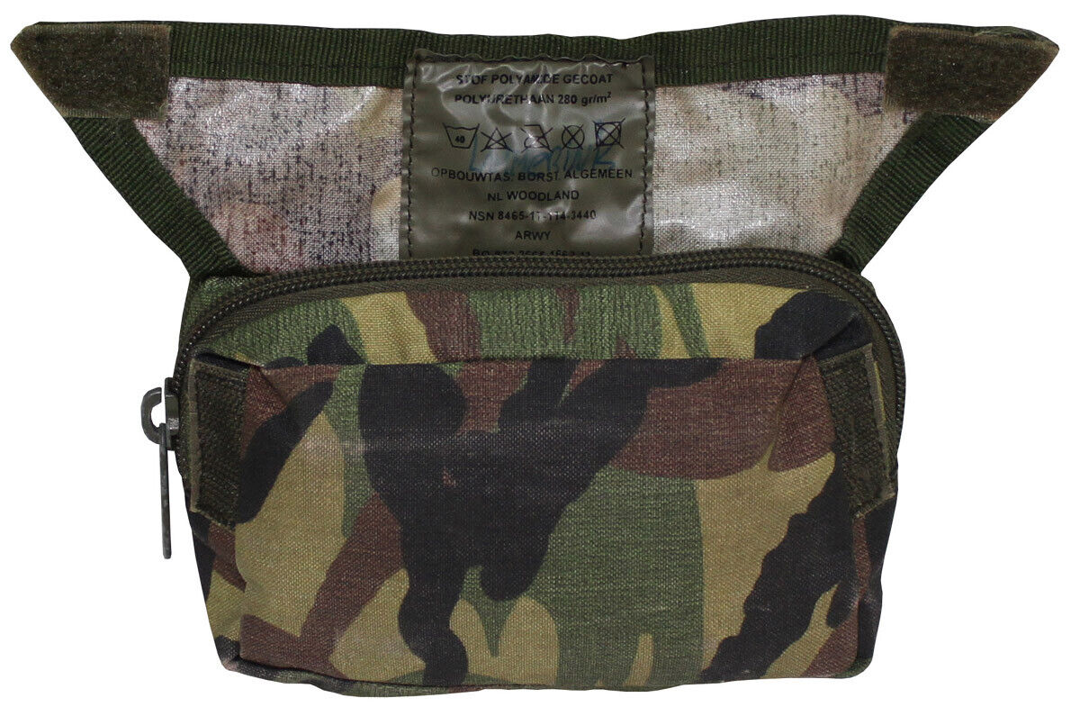 Original Dutch Army Military NL Chest Pouch Molle Camo Used