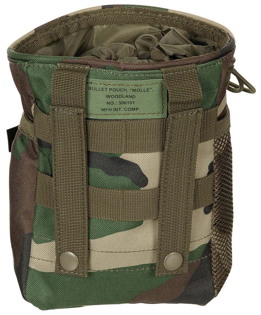 Military Army Gear Dump Pouch Outdoor Hunting Lightweight MOLLE Woodland