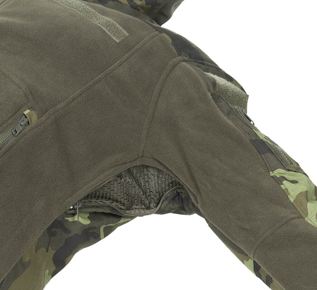 MFH Professional Fleece Jacket Combat M95 Czech Camo M95