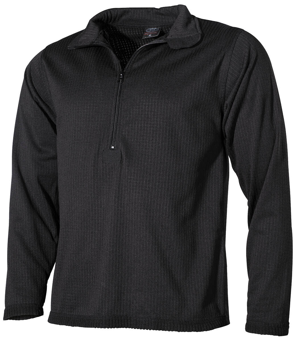 US Army Military Undershirt Breathable Fleece Level II GEN III Black