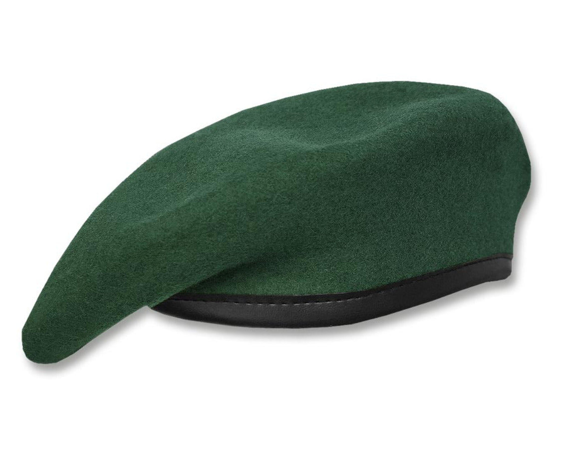 Original Plein Ciel Beret German Army Commando Bundeswehr 100% Merino Wool Green