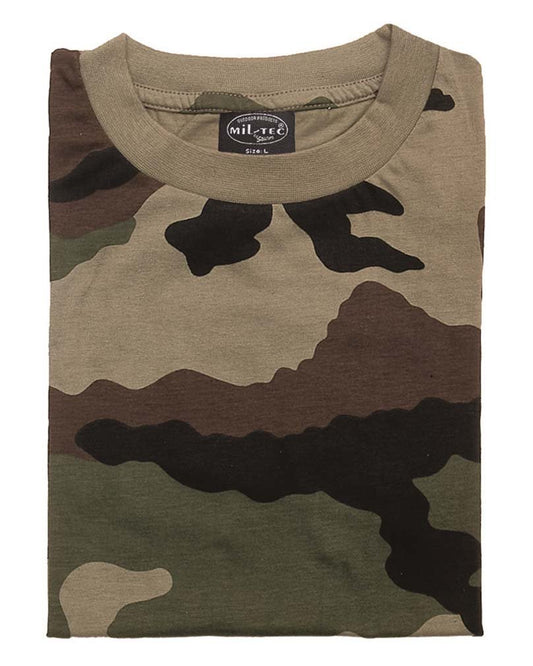 Mil-Tec Men’s Retro Cotton Military Style Flat Camo Casual Shirt