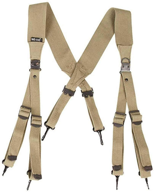 Mil-Tec US M36 Webbing Suspenders – Khaki, WW2 Reproduction