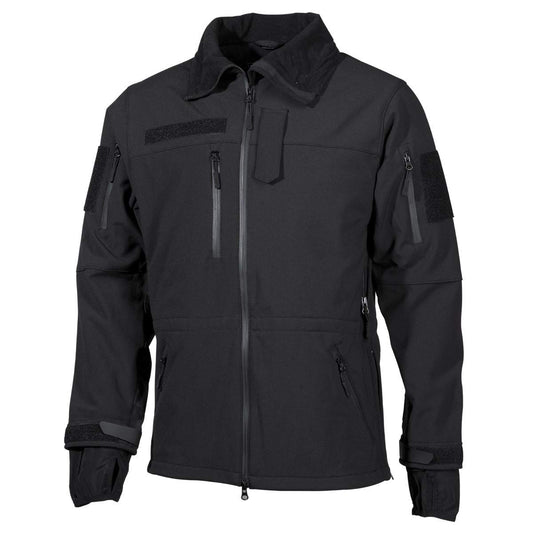 MFH High Defence Softshell Jacket – Black Tactical Outdoor Men’s