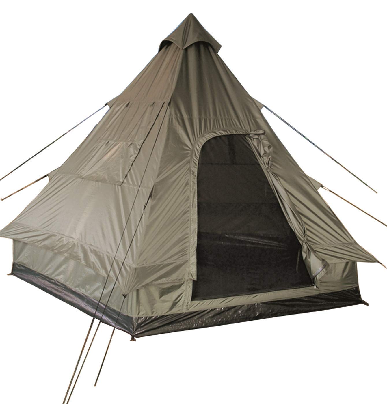 Mil-Tec Pyramid Tent Teepee – 4 Person Camping Tent