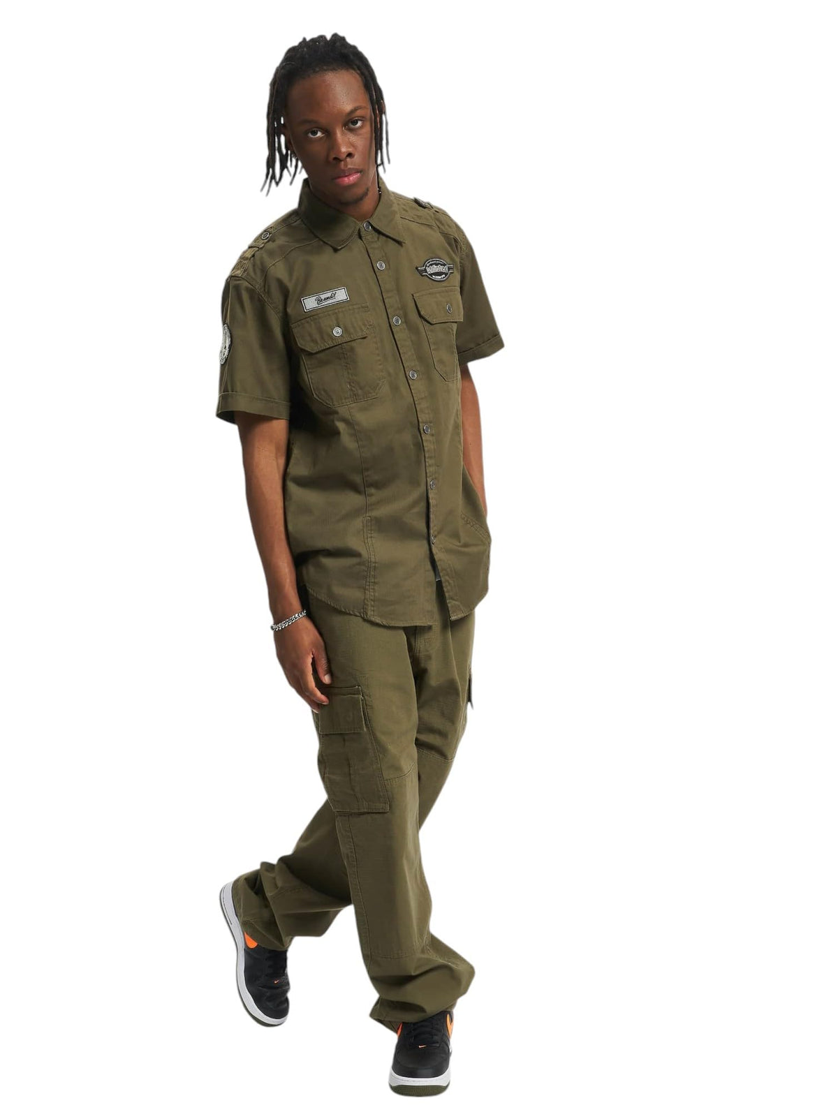 Brandit Luis Vintage Shirt Short Sleeve Olive