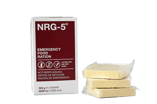 NRG-5 Compact Emergency Food Rations (9 Biscuit Blocks)