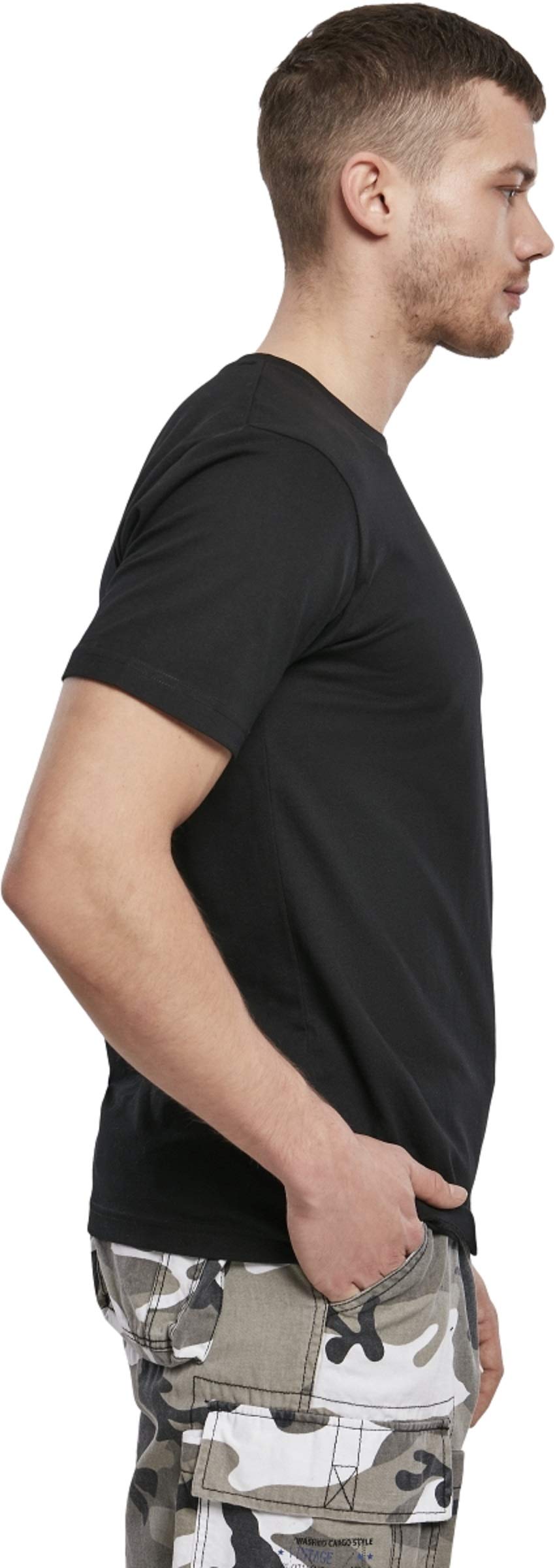 Brandit Men’s Black Cotton T-Shirt M | Casual, Training & Outdoor Wear