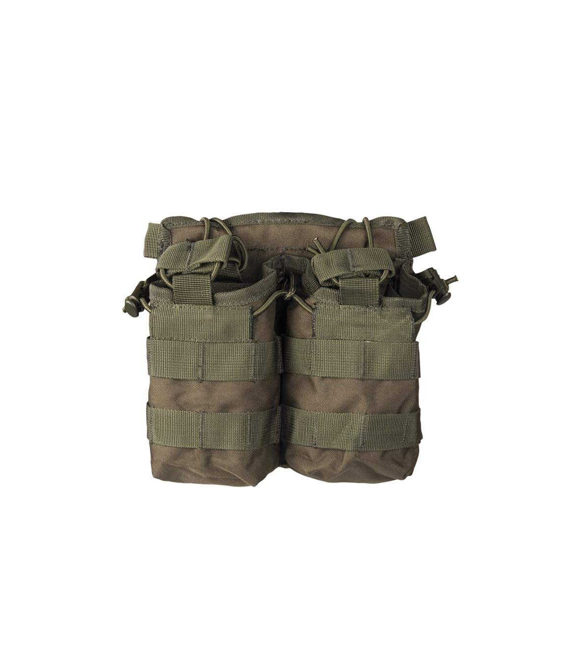Mil-Tec Double Mag Pouch Open Top Olive MOLLE Tactical Carrier