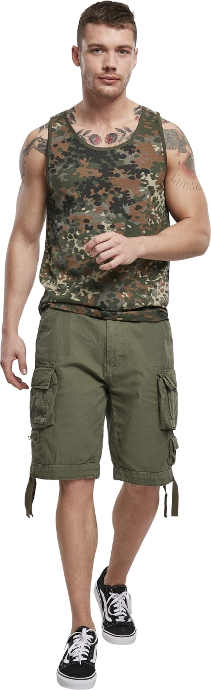 Brandit Men’s Flecktarn Camo Cotton Tank Top L | Casual & Training Wear