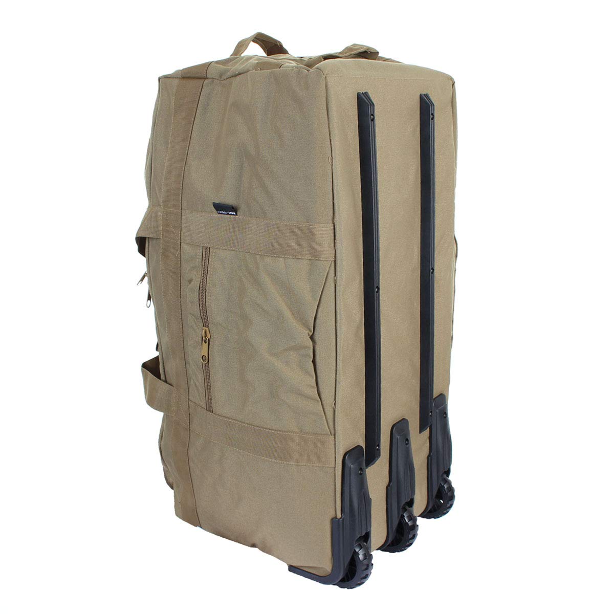 Mil-Tec Combat Carrying Duffel with Wheels Coyote – Tactical Rolling Travel Bag