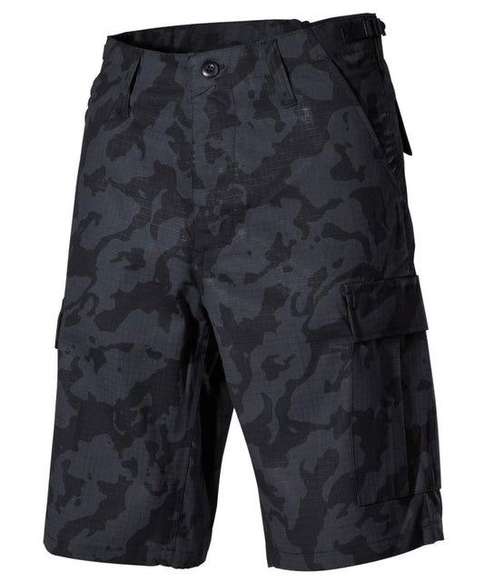 MFH US BDU Bermuda Shorts – Night Camo Ripstop Tactical L