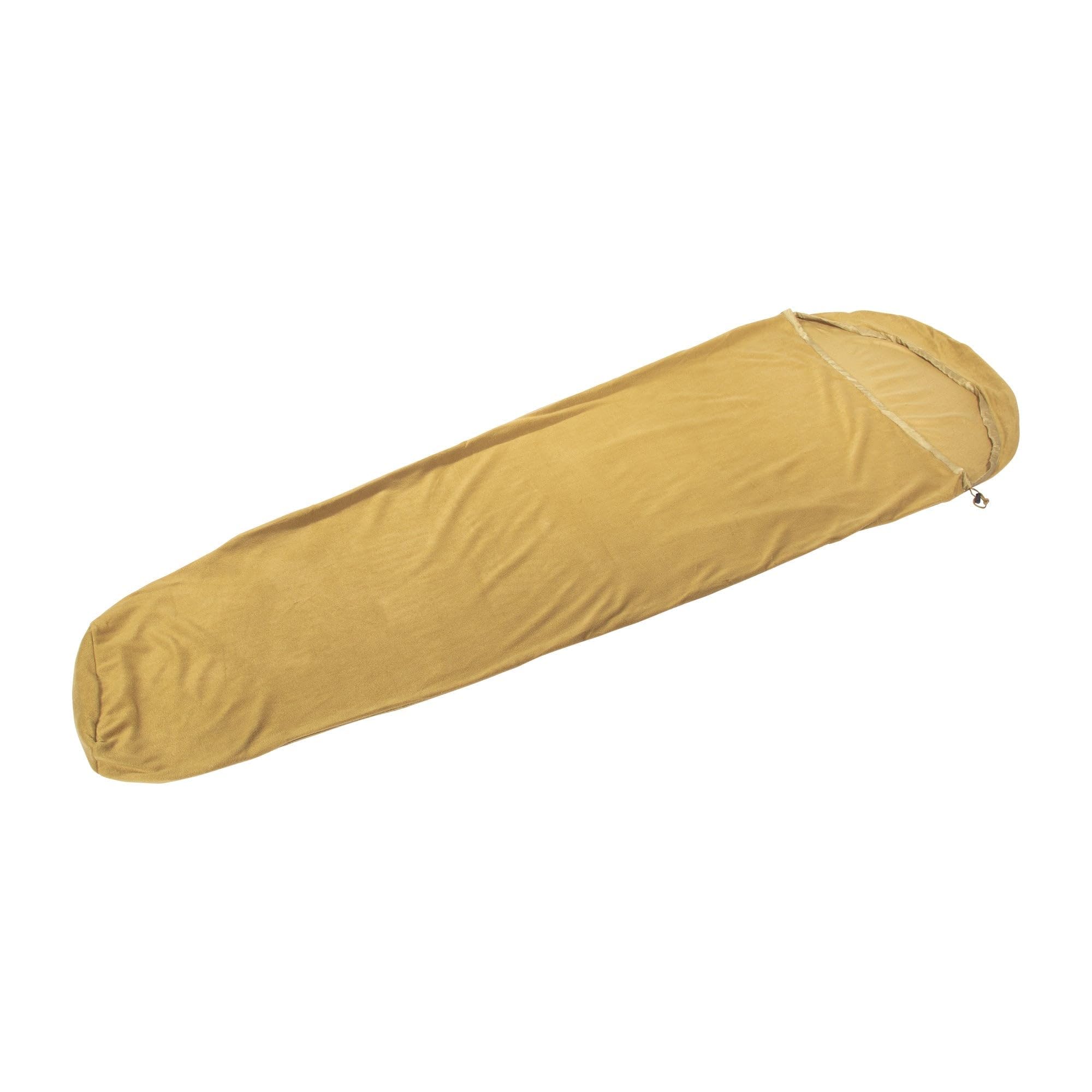 Mil-Tec Fleece G Sleeping Bag Liner – Unisex Fleece Brown