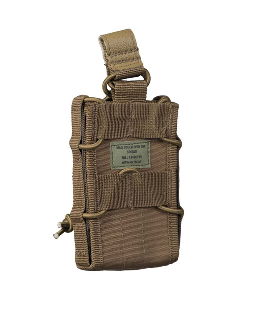 Mil-Tec Open Top Single MOLLE Utility Pouch – Dark Coyote