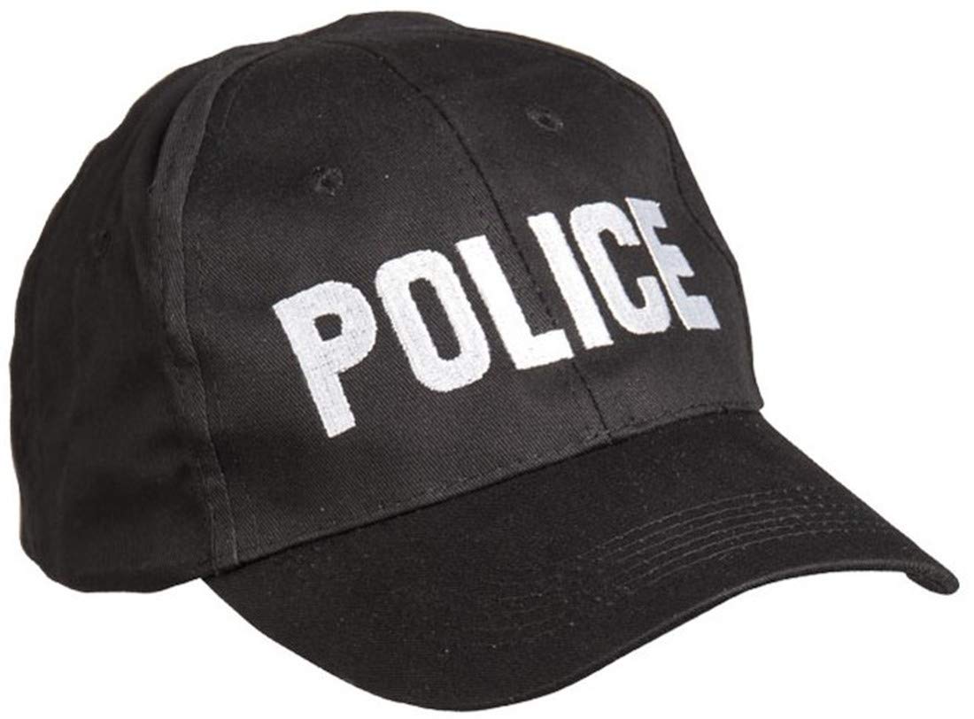 Police Black Tactical Baseball Cap – Security Guard Hat with Embroidered Logo