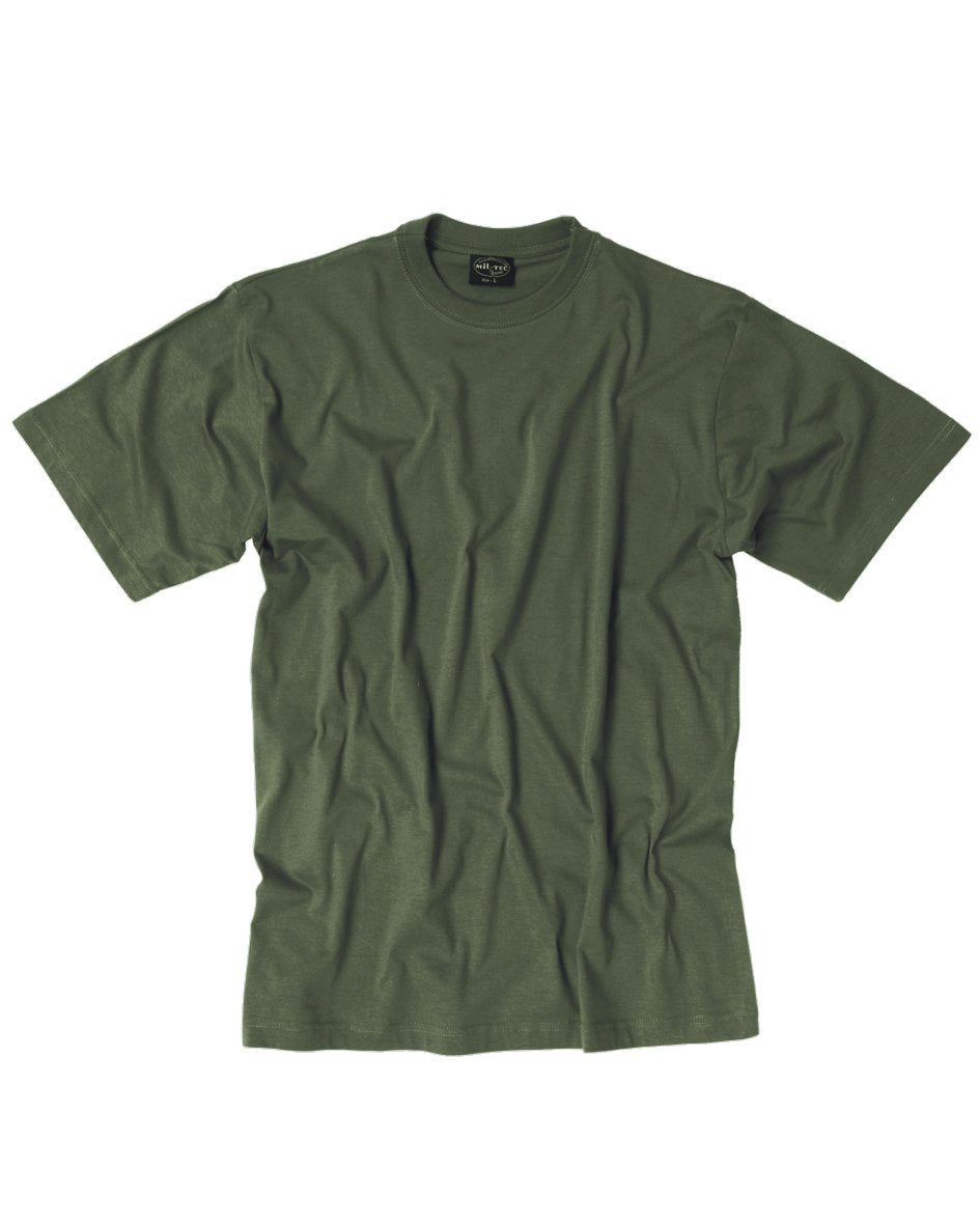 Mil-Tec U.S. Military Style Cotton Short Sleeve T-Shirt (Olive)
