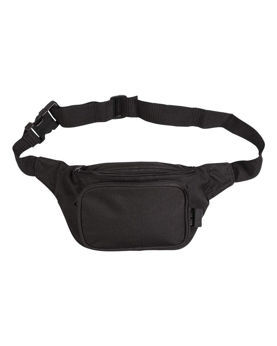 Black Canvas Waist Bag